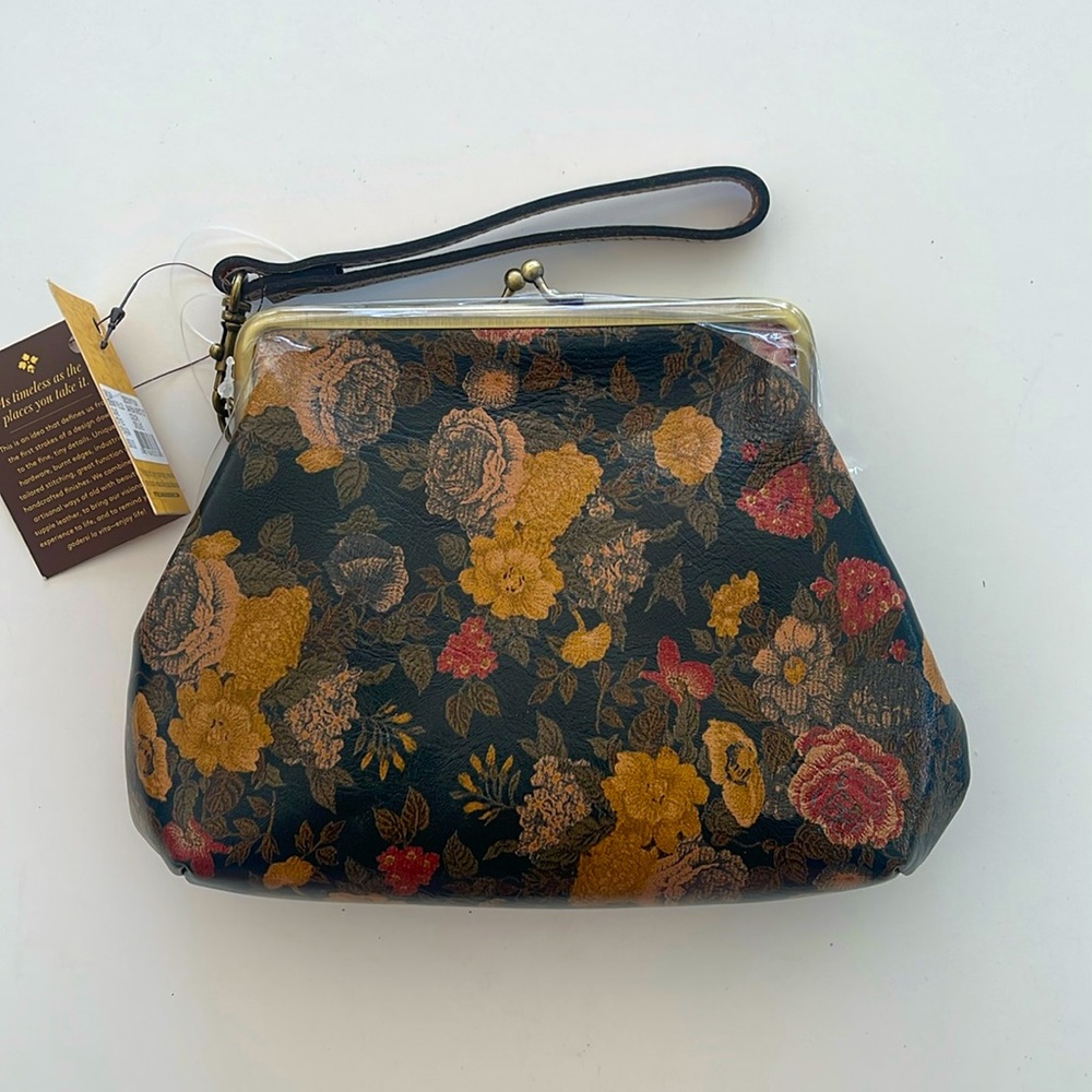 NWT Patricia Nash Savena Kiss Lock in Color DF Olive Registration card included